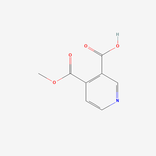 4-(Methoxycarbonyl)nicotinic acid (CAS: 24202-74-2) - Chemical Structure and Molecular Formula 