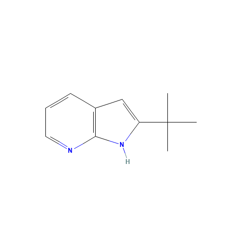 2-(Tert-butyl)-1H-pyrrolo[2,3-b]pyridine (CAS: 86847-74-7) - Chemical Structure and Molecular Formula 
