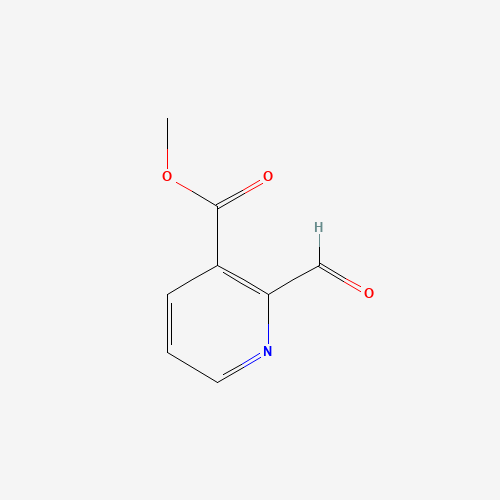 Methyl 2-formylnicotinate (CAS: 25230-59-5) - Chemical Structure and Molecular Formula 