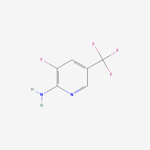 2-Amino-3-fluoro-5-(trifluoromethyl)pyridine (CAS: 852062-17-0) - Chemical Structure and Molecular Formula 