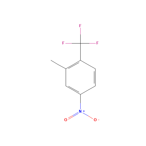 2-Methyl-4-nitrobenzotrifluoride (CAS: 1960-52-7) - Chemical Structure and Molecular Formula 