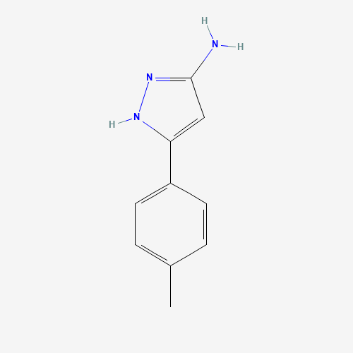 5-p-Tolyl-2H-pyrazol-3-ylamine (CAS: 151293-15-1) - Chemical Structure and Molecular Formula 