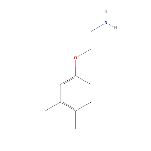 2-(3,4-Dimethyl-phenoxy)-ethylamine (CAS: 26646-48-0) - Chemical Structure and Molecular Formula 