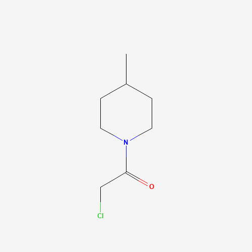 2-Chloro-1-(4-methyl-piperidin-1-yl)-ethanone (CAS: 4593-20-8) - Chemical Structure and Molecular Formula 
