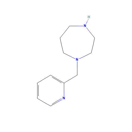 1-Pyridin-2-ylmethyl-[1,4]diazepane (CAS: 247118-06-5) - Chemical Structure and Molecular Formula 