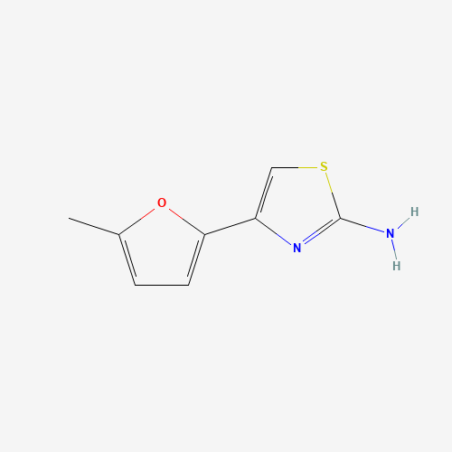 4-(5-Methyl-furan-2-yl)-thiazol-2-ylamine (CAS: 1634-46-4) - Chemical Structure and Molecular Formula 
