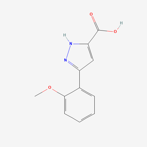 5-(2-Methoxy-phenyl)-2H-pyrazole-3-carboxylic acid (CAS: 834868-54-1) - Chemical Structure and Molecular Formula 