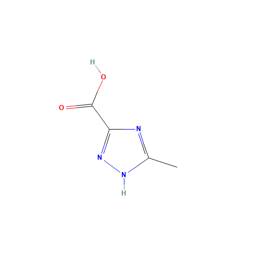 5-Methyl-2H-[1,2,4]triazole-3-carboxylic acid (CAS: 7169-98-4) - Chemical Structure and Molecular Formula 