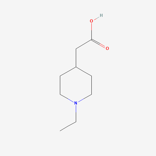(1-Ethyl-piperidin-4-yl)-acetic acid (CAS: 915922-85-9) - Chemical Structure and Molecular Formula 