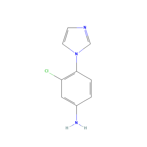 3-Chloro-4-imidazol-1-yl-phenylamine (CAS: 869942-76-7) - Related Chemical Product