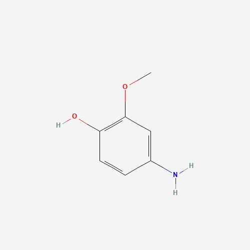 4-Amino-2-methoxy-phenol (CAS: 52200-90-5) - Chemical Structure and Molecular Formula 