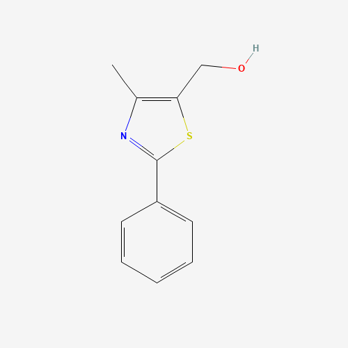 (4-Methyl-2-phenyl-thiazol-5-yl)-methanol (CAS: 61291-91-6) - Chemical Structure and Molecular Formula 