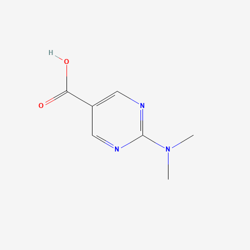 2-Dimethylamino-pyrimidine-5-carboxylic acid (CAS: 180283-66-3) - Chemical Structure and Molecular Formula 