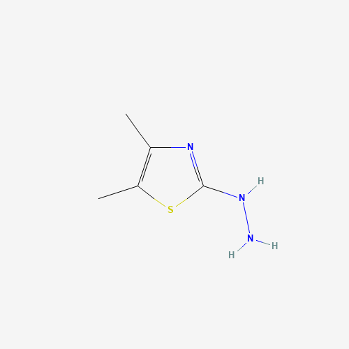 (4,5-Dimethyl-thiazol-2-yl)-hydrazine hydrochloride (CAS: 124285-37-6) - Chemical Structure and Molecular Formula 