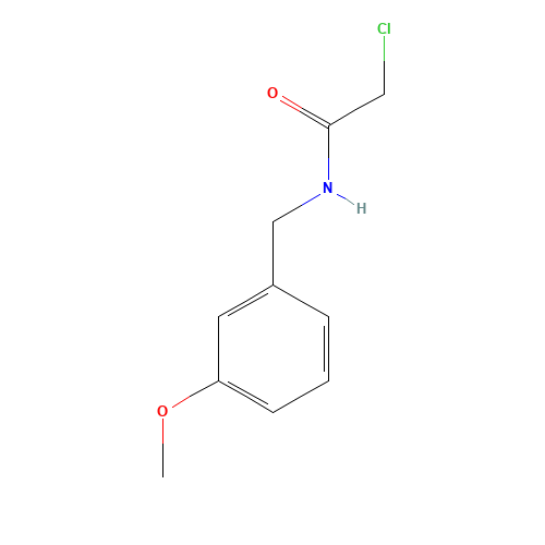 2-Chloro-N-(3-methoxy-benzyl)-acetamide (CAS: 40023-02-7) - Chemical Structure and Molecular Formula 