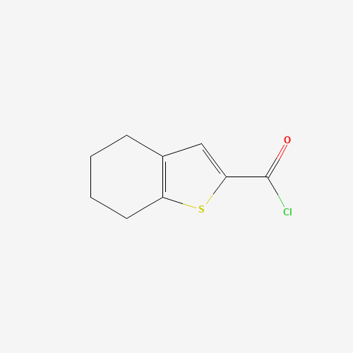 4,5,6,7-Tetrahydro-benzo[b]thiophene-2-carbonyl chloride (CAS: 65361-26-4) - Chemical Structure and Molecular Formula 