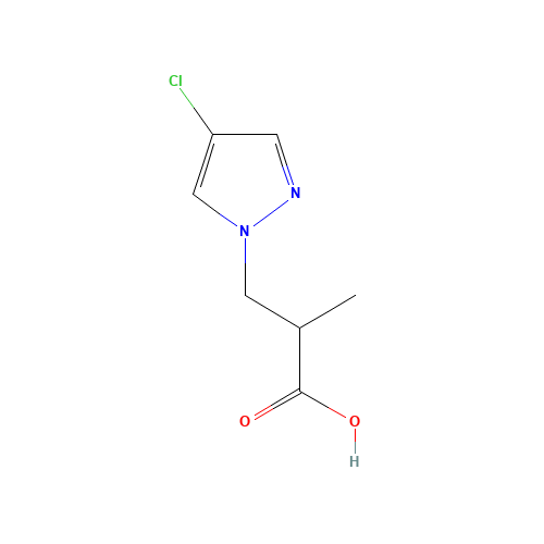 3-(4-Chloro-pyrazol-1-yl)-2-methyl-propionic acid (CAS: 957301-84-7) - Related Chemical Product