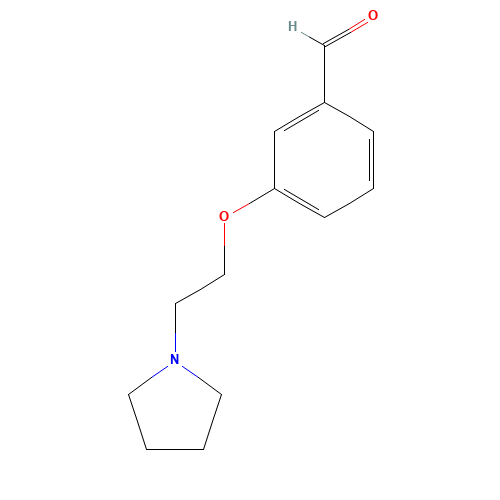 3-(2-Pyrrolidin-1-yl-ethoxy)-benzaldehyde (CAS: 186190-91-0) - Related Chemical Product