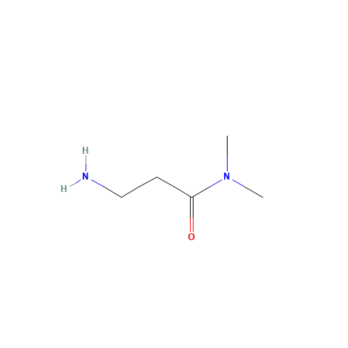 3-Amino-N,N-dimethyl-propionamide (CAS: 1857-18-7) - Chemical Structure and Molecular Formula 