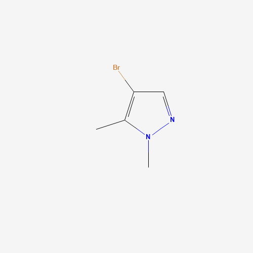 4-Bromo-1,5-dimethyl-1H-pyrazole (CAS: 5775-86-0) - Chemical Structure and Molecular Formula 