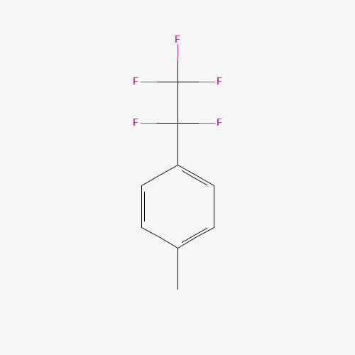 1-Methyl-4-(pentafluoroethyl)benzene (CAS: 117081-46-6) - Chemical Structure and Molecular Formula 