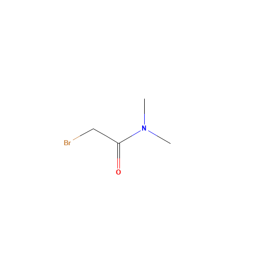 2-Bromo-N,N-dimethylacetamide (CAS: 5468-77-9) - Chemical Structure and Molecular Formula 