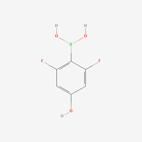 2,6-Difluoro-4-hydroxyphenylboronic acid (CAS: 957065-87-1) - Chemical Structure and Molecular Formula 
