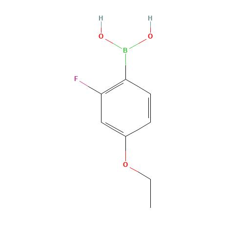 2-Fluoro-4-ethoxyphenylboronic acid (CAS: 279261-82-4) - Chemical Structure and Molecular Formula 