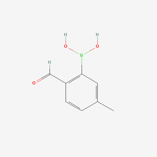2-Formyl-5-methylphenylboronic acid (CAS: 40138-17-8) - Chemical Structure and Molecular Formula 