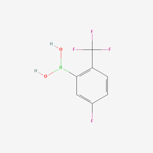 5-Fluoro-2-(trifluoromethyl)phenylboronic acid (CAS: 928053-97-8) - Chemical Structure and Molecular Formula 