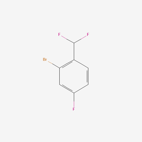 2-Bromo-1-(difluoromethyl)-4-fluorobenzene (CAS: 845866-81-1) - Chemical Structure and Molecular Formula 