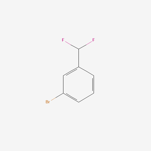1-Bromo-3-(difluoromethyl)benzene (CAS: 29848-59-7) - Chemical Structure and Molecular Formula 