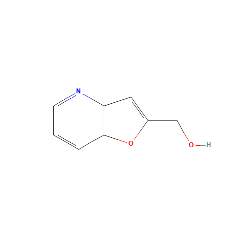 Furo[3,2-b]pyridin-2-ylmethanol (CAS: 162537-61-3) - Chemical Structure and Molecular Formula 