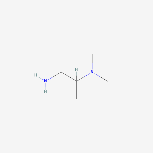 N-(2-Amino-1-methylethyl)-N,N-dimethylamine (CAS: 19764-58-0) - Chemical Structure and Molecular Formula 