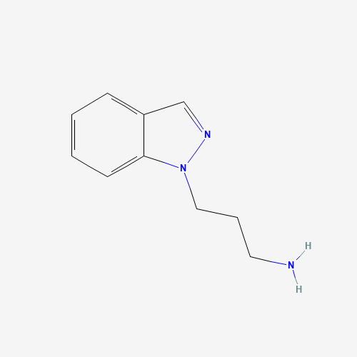 3-(1H-Indazol-1-yl)propan-1-amine (CAS: 933744-08-2) - Chemical Structure and Molecular Formula 