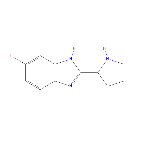 5-Fluoro-2-pyrrolidin-2-yl-1H-benzimidazole (CAS: 885277-90-7) - Related Chemical Product