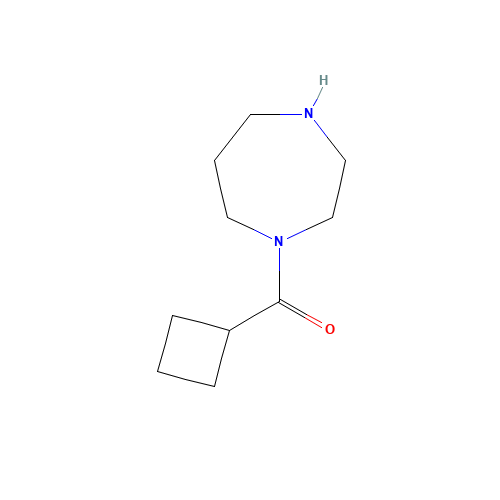 1-(Cyclobutylcarbonyl)-1,4-diazepane (CAS: 926193-28-4) - Chemical Structure and Molecular Formula 