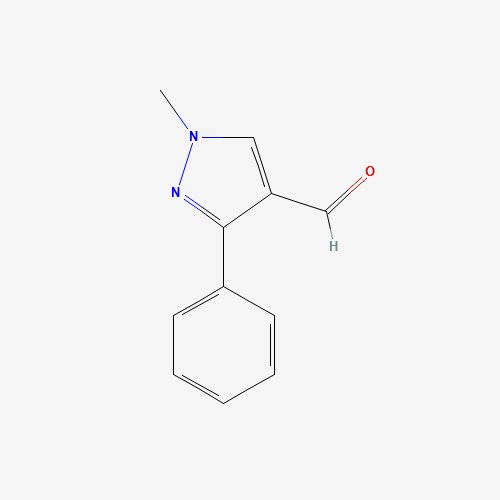 1-Methyl-3-phenyl-1H-pyrazole-4-carbaldehyde (CAS: 304477-40-5) - Chemical Structure and Molecular Formula 