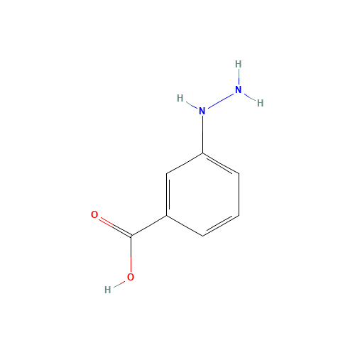 3-Hydrazinobenzoic acid (CAS: 38235-71-1) - Chemical Structure and Molecular Formula 
