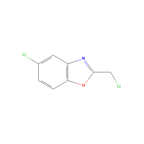 5-Chloro-2-(chloromethyl)-1,3-benzoxazole (CAS: 63842-22-8) - Chemical Structure and Molecular Formula 