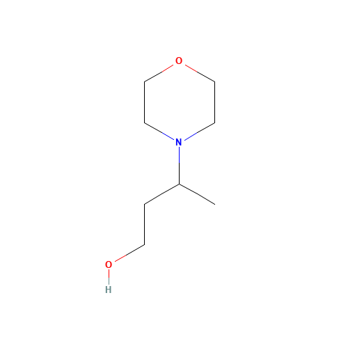 3-Morpholin-4-ylbutan-1-ol (CAS: 35806-22-5) - Chemical Structure and Molecular Formula 