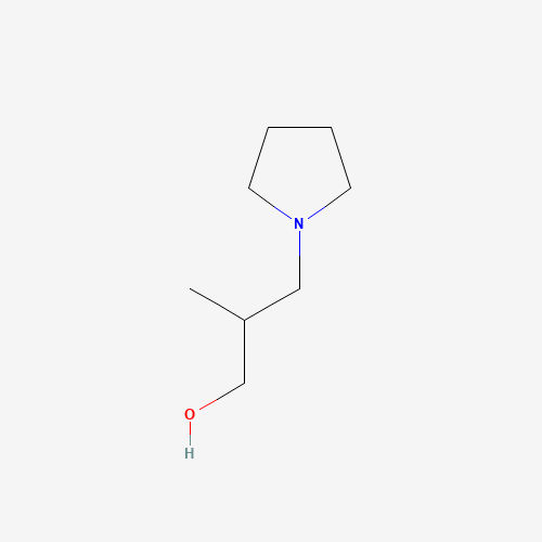 2-Methyl-3-pyrrolidin-1-ylpropan-1-ol (CAS: 873376-29-5) - Chemical Structure and Molecular Formula 
