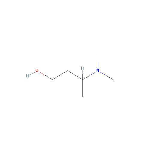 3-(Dimethylamino)butan-1-ol (CAS: 2893-65-4) - Chemical Structure and Molecular Formula 
