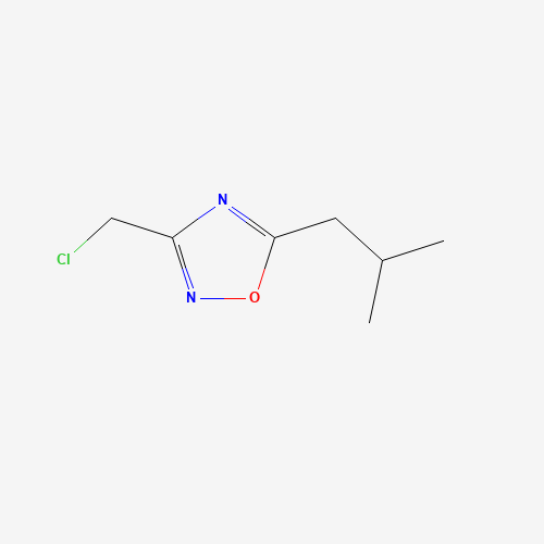 3-(Chloromethyl)-5-isobutyl-1,2,4-oxadiazole (CAS: 189130-85-6) - Chemical Structure and Molecular Formula 