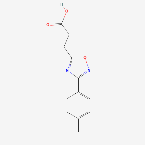 3-[3-(4-Methylphenyl)-1,2,4-oxadiazol-5-yl]-propanoic acid (CAS: 94192-17-3) - Chemical Structure and Molecular Formula 