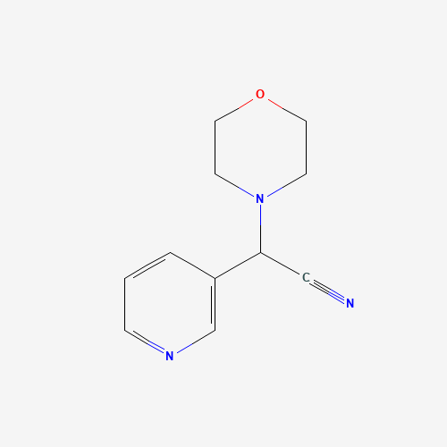 Morpholin-4-yl(pyridin-3-yl)acetonitrile (CAS: 36740-09-7) - Chemical Structure and Molecular Formula 