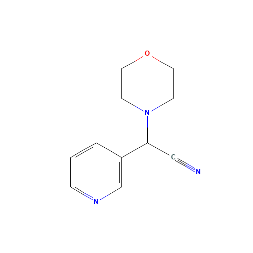 Morpholin-4-yl(pyridin-3-yl)acetonitrile (CAS: 36740-09-7) - Chemical Structure and Molecular Formula 
