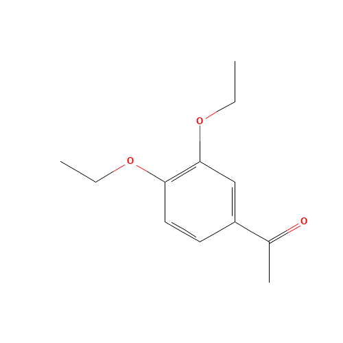 1-(3,4-Diethoxyphenyl)ethanone (CAS: 1137-71-9) - Chemical Structure and Molecular Formula 