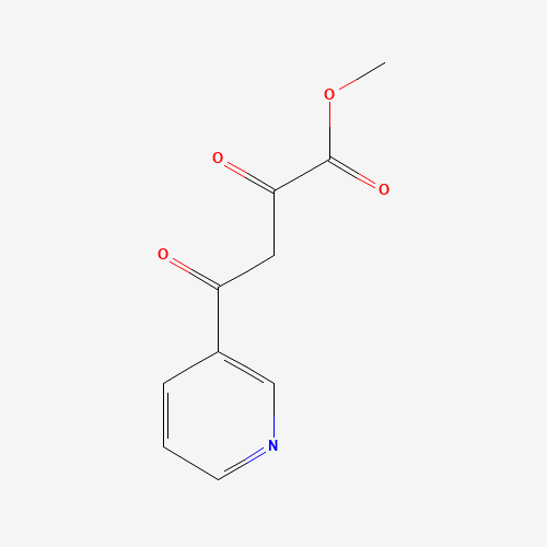 Methyl 2,4-dioxo-4-pyridin-3-ylbutanoate (CAS: 23424-36-4) - Chemical Structure and Molecular Formula 