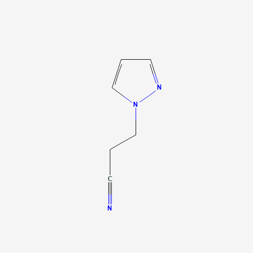 3-(1H-Pyrazol-1-yl)propanenitrile (CAS: 88393-88-8) - Chemical Structure and Molecular Formula 